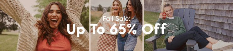 Fall Sale - Up to 65% Off!