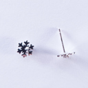  18 K Gold plated Sterling Silver Snowflake Studs