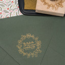 Custom Hand-Drawn Christmas Return Address Stamp For Holiday Envelops