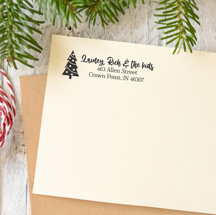 Custom Holiday Address Stamps
