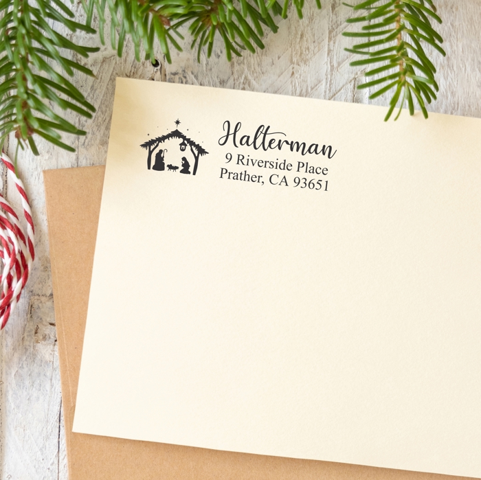 Custom Holiday Address Stamps