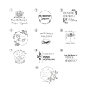  Personalized Book Stamps