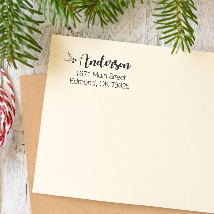 Custom Holiday Address Stamps