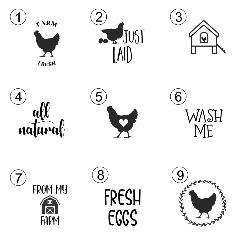 Egg Stamps - Set of 2 