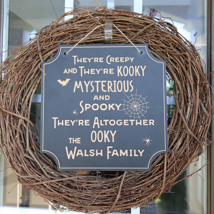 Personalized Halloween Sign 
