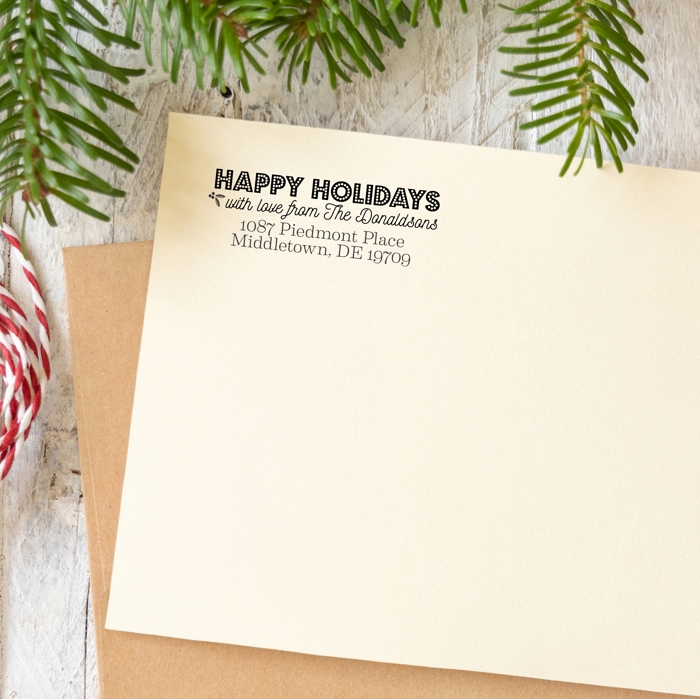 Custom Holiday Address Stamps