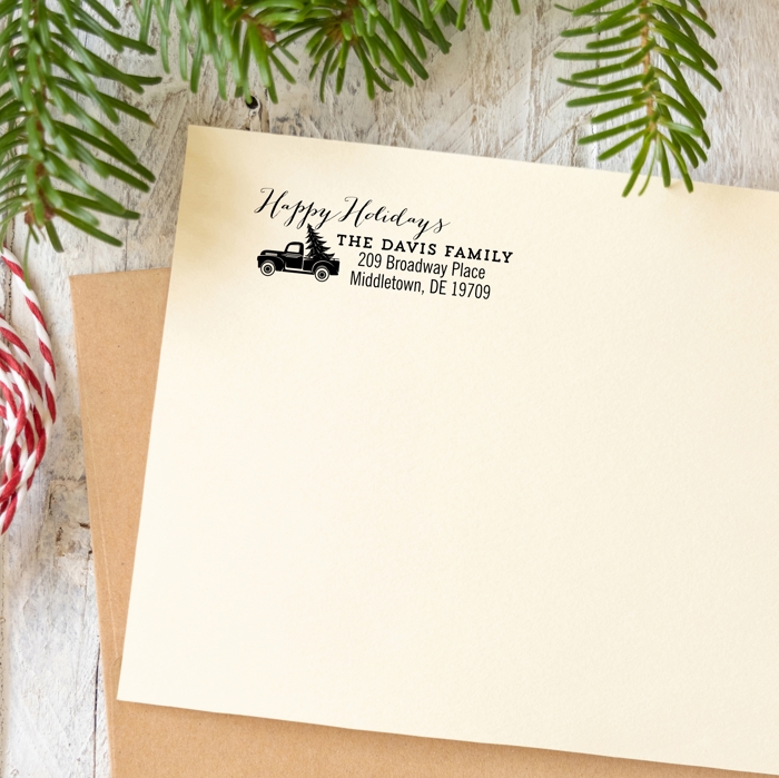 Custom Holiday Address Stamps