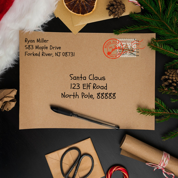 Santa Express Postmark Mail Stamp 