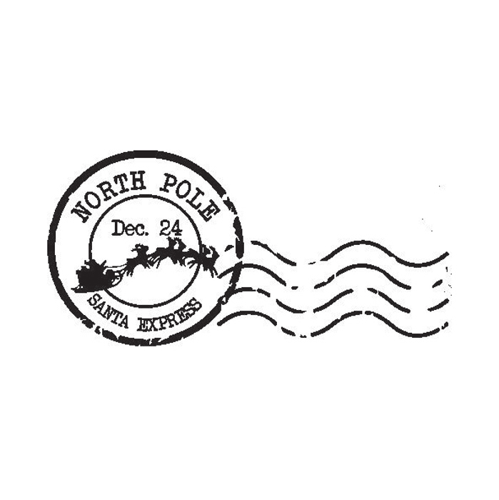 Santa Express Postmark Mail Stamp 
