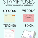  Custom Holiday Address Stamps 