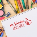 Design 1 Personalized Teacher Stamps