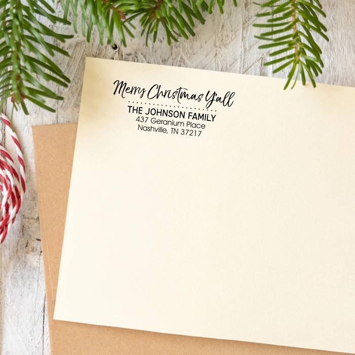 Custom Holiday Address Stamps