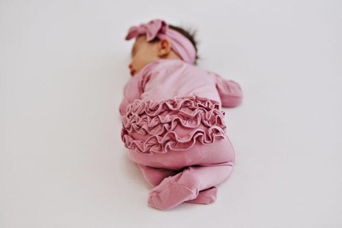 Ruffle 2 Way Zip Onesies