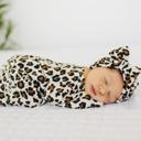 Leopard Newborn Ruffle 2 Way Zip Onesies