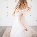  White Polka Dot Tulle Dress