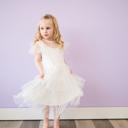  White Polka Dot Tulle Dress