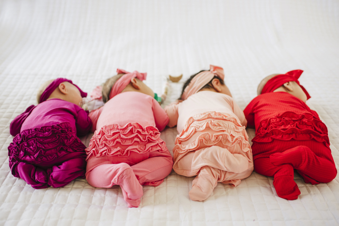 Ruffle 2 Way Zip Onesies