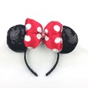 Puffy Red & Black Character Mouse Ears