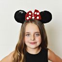 Sequin Red & Black Character Mouse Ears