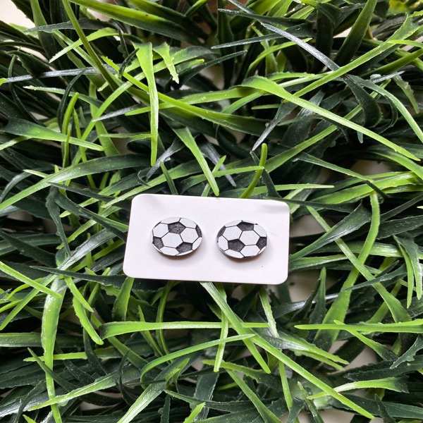 Soccer Stud Earrings