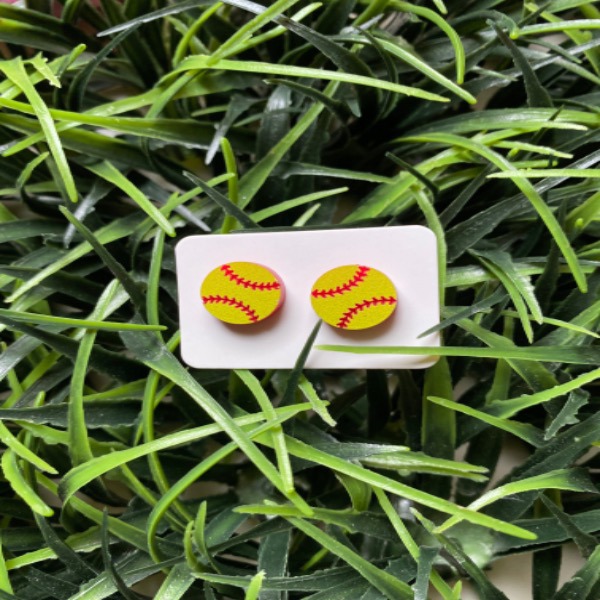 Softball Earrings