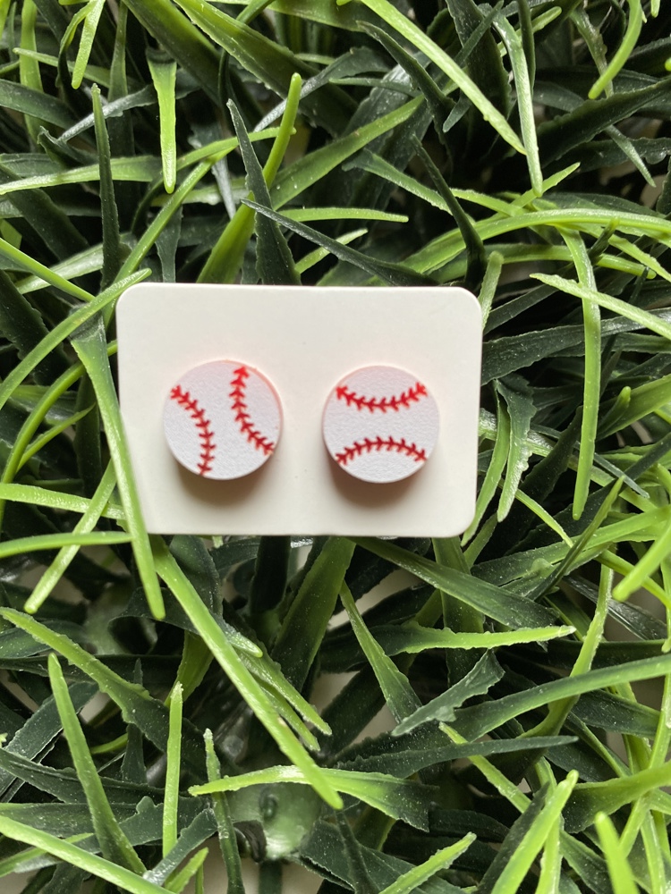 Baseball Earrings