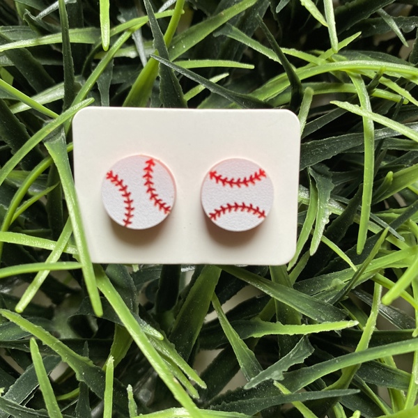 Baseball Earrings