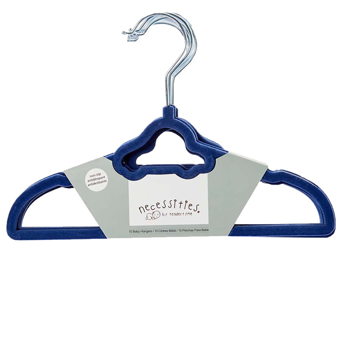 Natural Pine Baby Shower Wardrobe Crate with 10 Clothes Hangers, 12 Piece Set