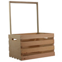 Pink Natural Pine Baby Shower Wardrobe Crate with 10 Clothes Hangers, 12 Piece Set