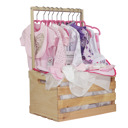  43 Piece Baby Girls Baby Shower Wardrobe Gift Crate 