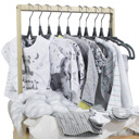  33 Piece Gender Neutral Baby Shower Wardrobe Gift Crate 