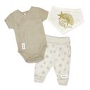  Home Grown Baby Organic Cotton  Sun and Sea 3 Piece Layette Set