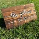  Custom Wood Family Name Sign