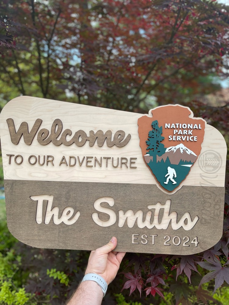 National Park Welcome Sign