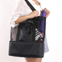 Black Clarissa Beach Tote Insulated Cooler Bag