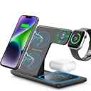 Black 3P Experts Tap And Power Wireless Charging Station - Black Parent