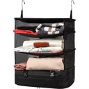 Black Clarissa Foldable Luggage Organizer