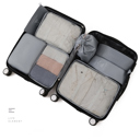 Gray Clarissa  Jet Set  7 N 1 Travel Pack  Kit