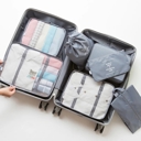 Gray Clarissa  Jet Set  7 N 1 Travel Pack  Kit