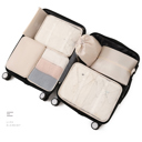 Beige Clarissa  Jet Set  7 N 1 Travel Pack  Kit