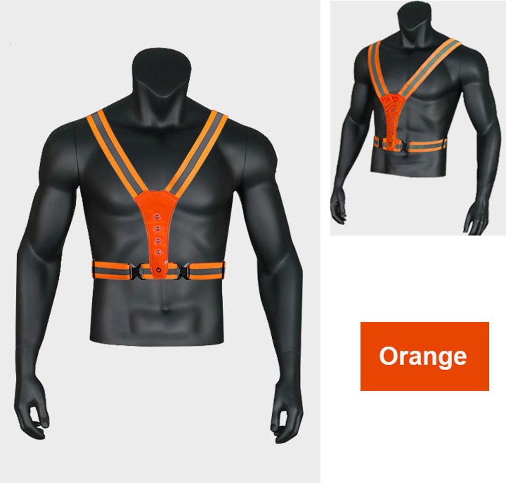 LED Running Vest, High Visibility Reflective Vest for Night