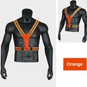 Orange LED Running Vest, High Visibility Reflective Vest for Night