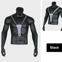 Black LED Running Vest, High Visibility Reflective Vest for Night