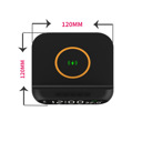 Black 3P Experts Wireless Charger Alarm Clock