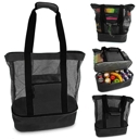 Black Clarissa Beach Tote Insulated Cooler Bag