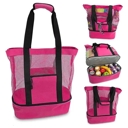 Pink Clarissa Beach Tote Insulated Cooler Bag