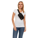 Black Clarissa Crossbody Fanny Pack