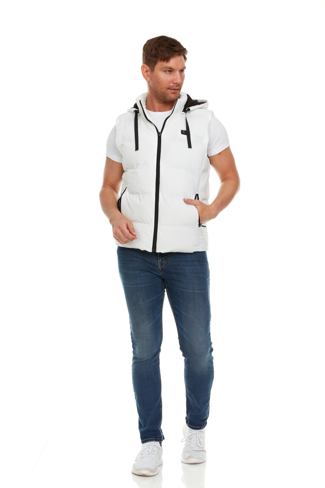 Helios Paffuto Heated Vest Artic White - Powerbank Included 