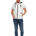 White Large Helios Paffuto Heated Vest Artic White - Powerbank Included 