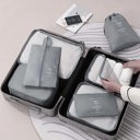 Gray Clarissa  Jet Set  7 N 1 Travel Pack  Kit